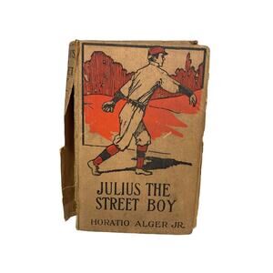 Vintage Julius The Street Boy Hardback Fiction Boys Book by Horatio Alger Jr